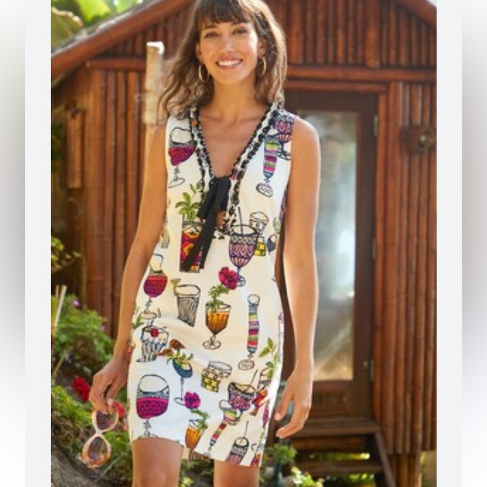 Trina Turk White Multi-Color Mini Dress 
The perfect “Cocktail “Dress